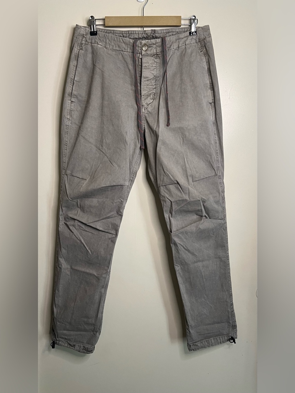 James Perse Standard Estilo Gray Drawstring Pants Size 32x31